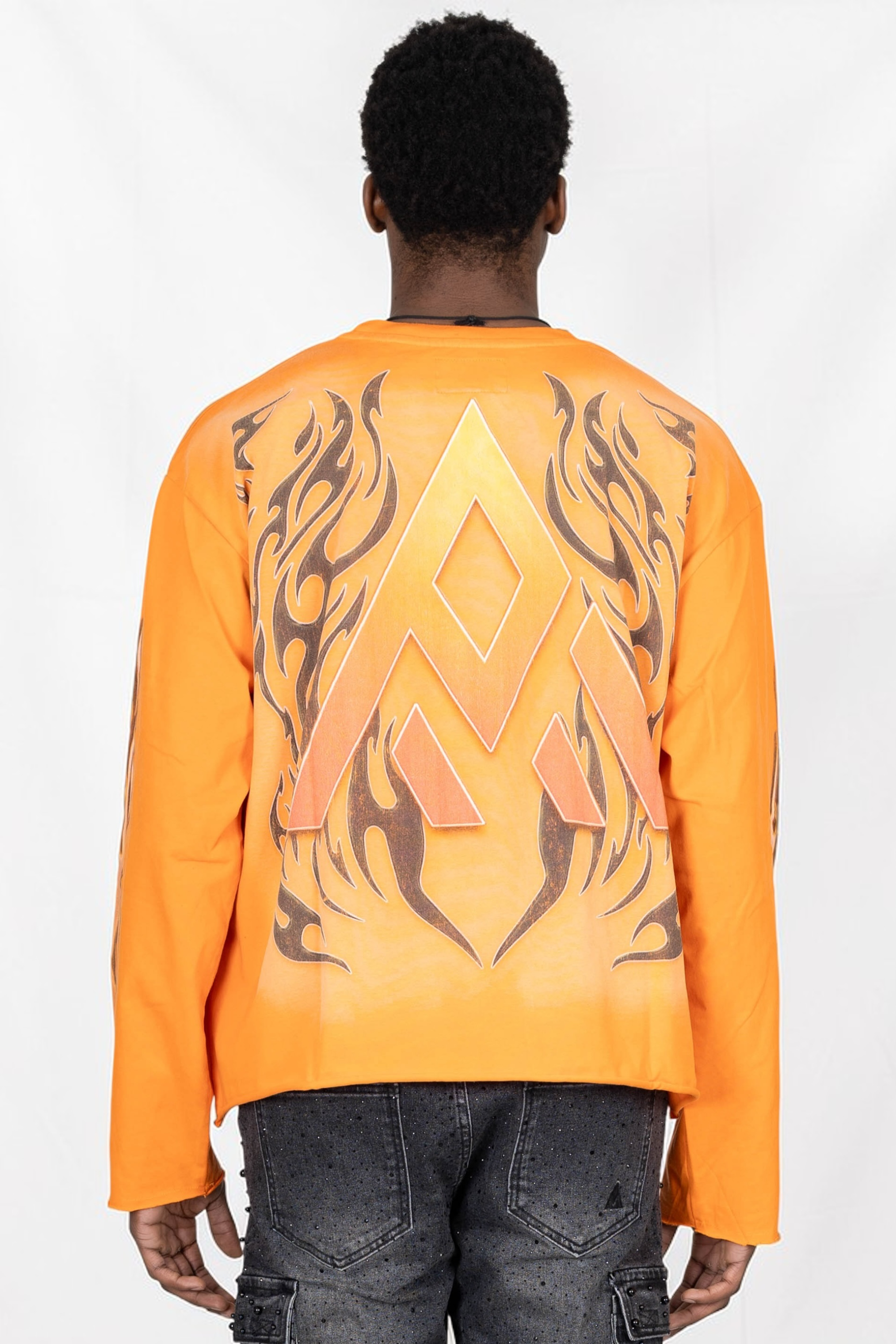 PAPER MONEY - LONGSLEEVE FOUR OF A KIND  ARANCIONE