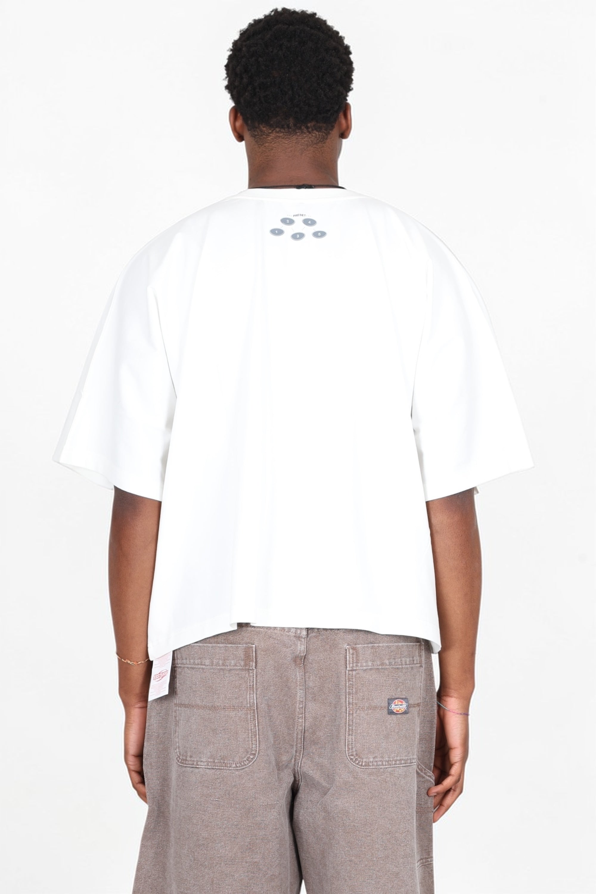 SSSTUFFF - T SHIRT CYBER COMPACT BIANCO