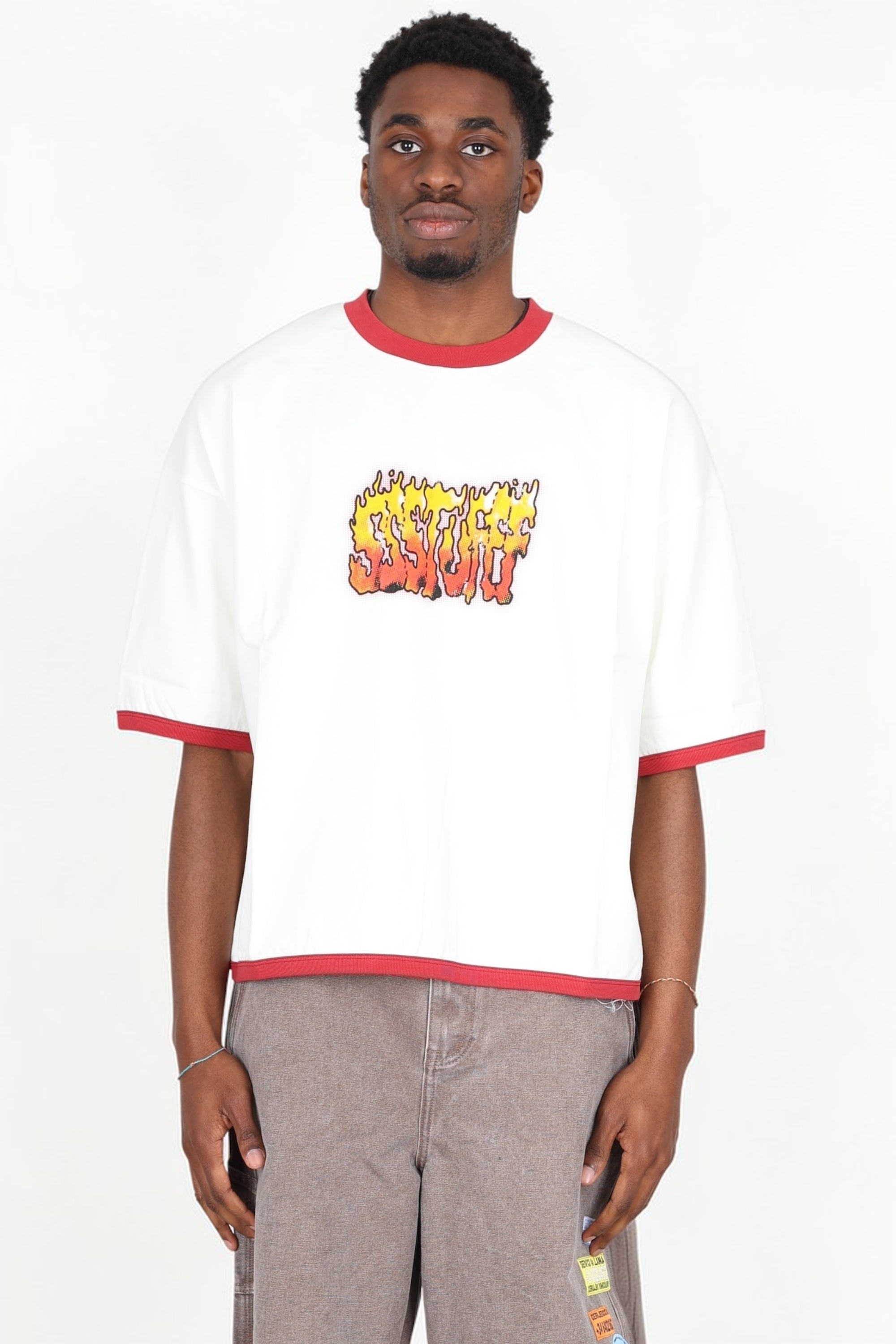 SSSTUFFF - T SHIRT DEVIL FIRE LOGO MULTICOLOR