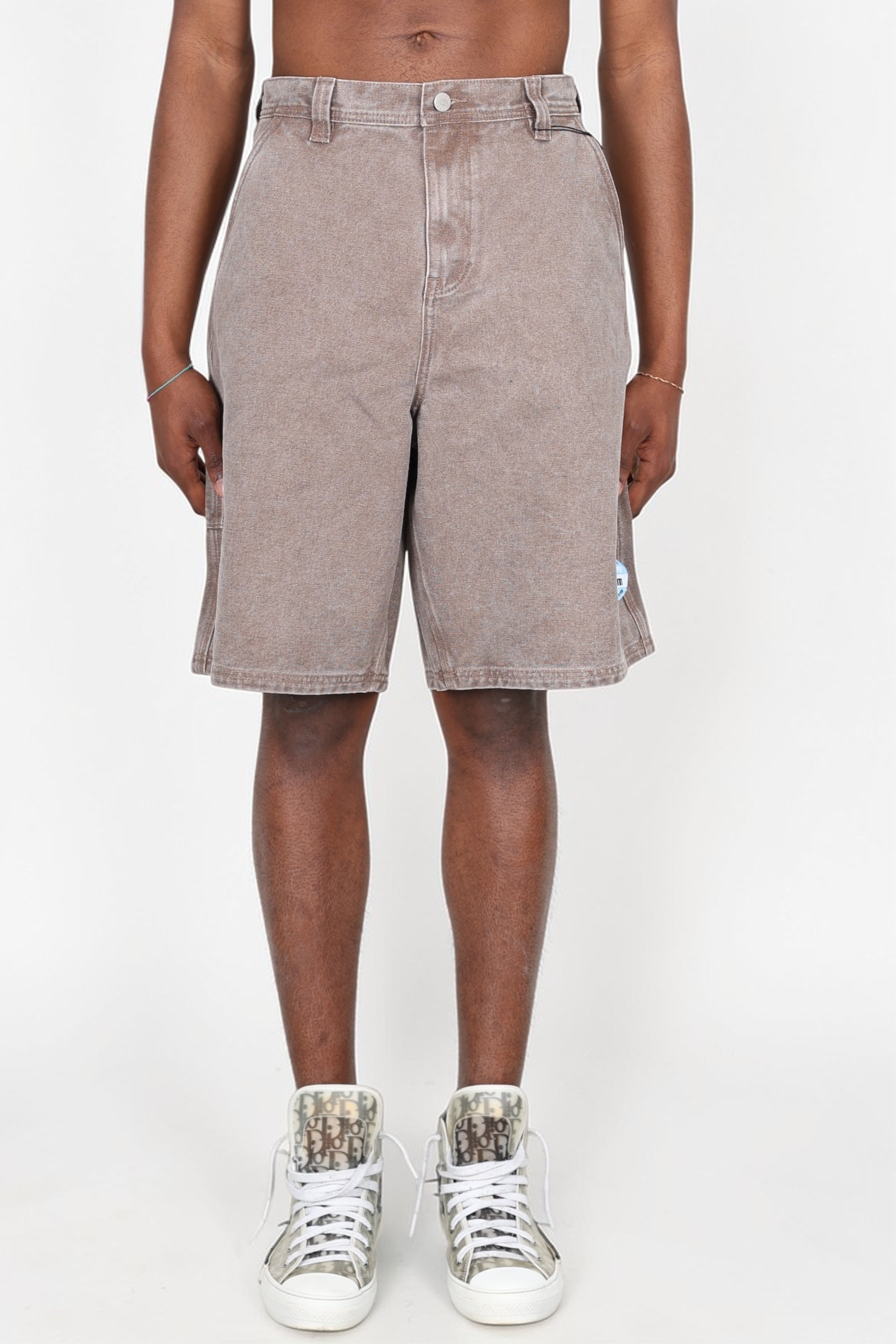 SSSTUFFF - SHORTS DENIM LOCKSMITH ADS CHOCOLATE