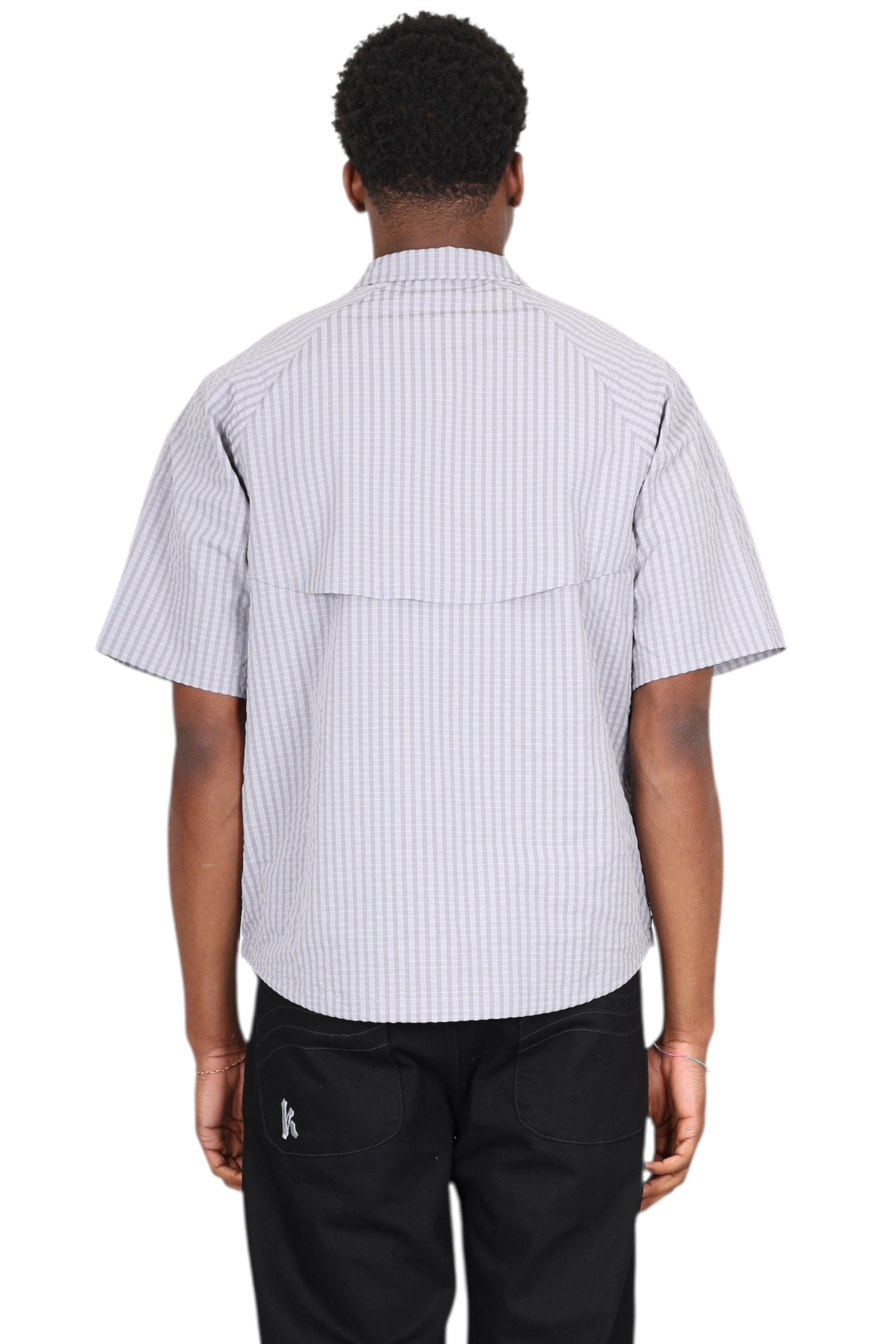 SSSTUFFF - SHIRT RR SS CHECKED  GRIGIO