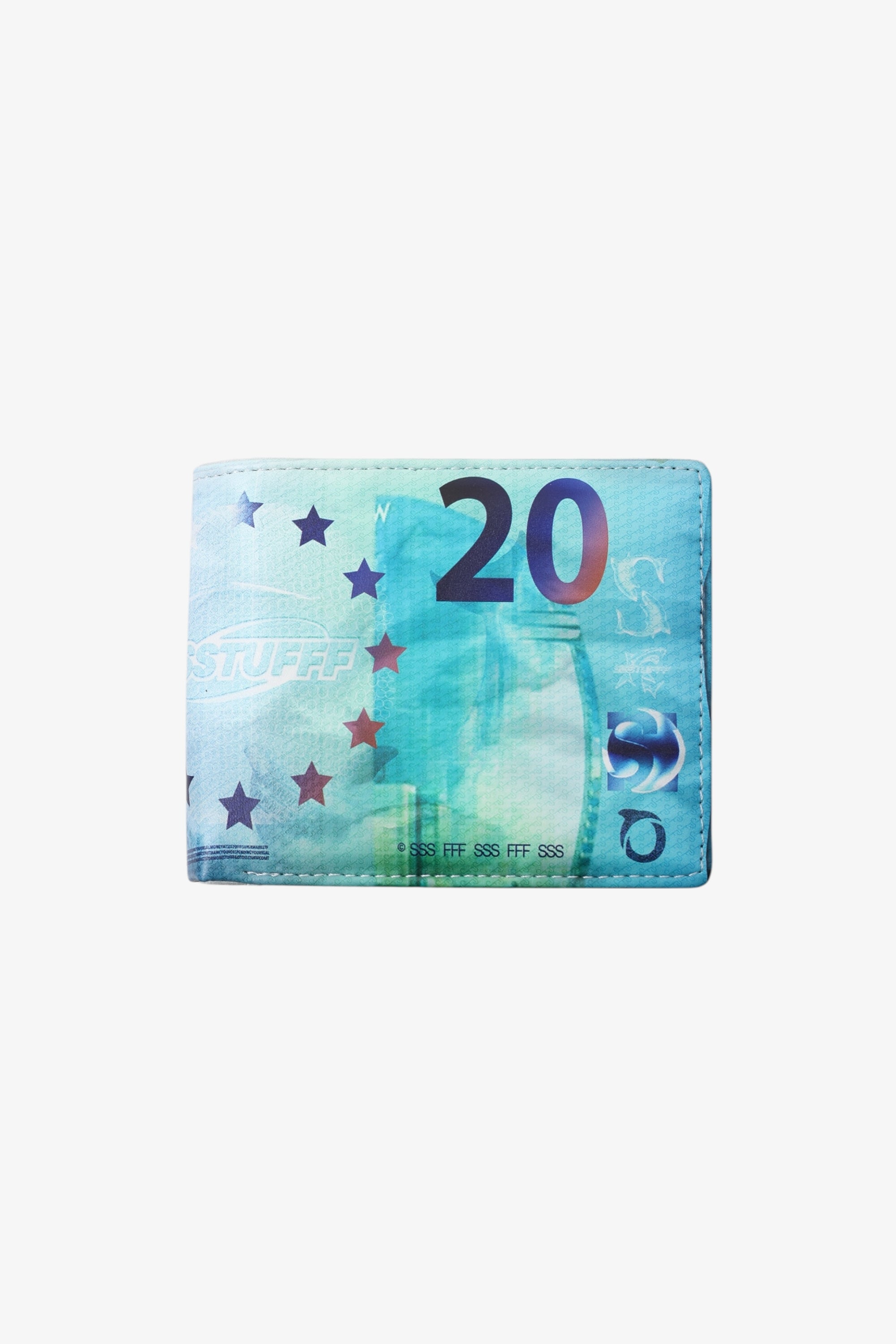 SSSTUFFF - WALLET EURO BLU