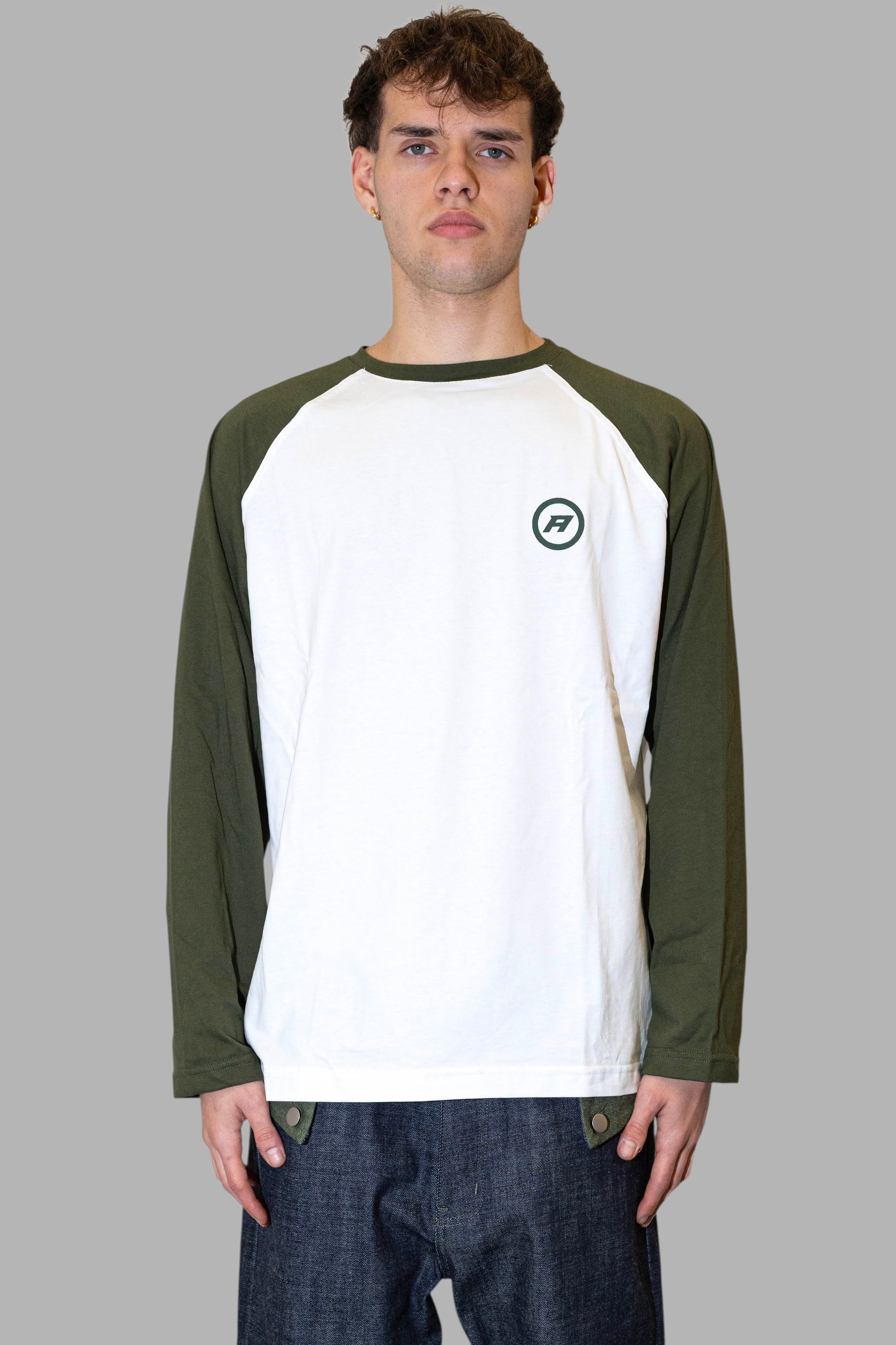 ANOTHER ONE - BASIC LONGSLEEVE- BIANCA E VERDE