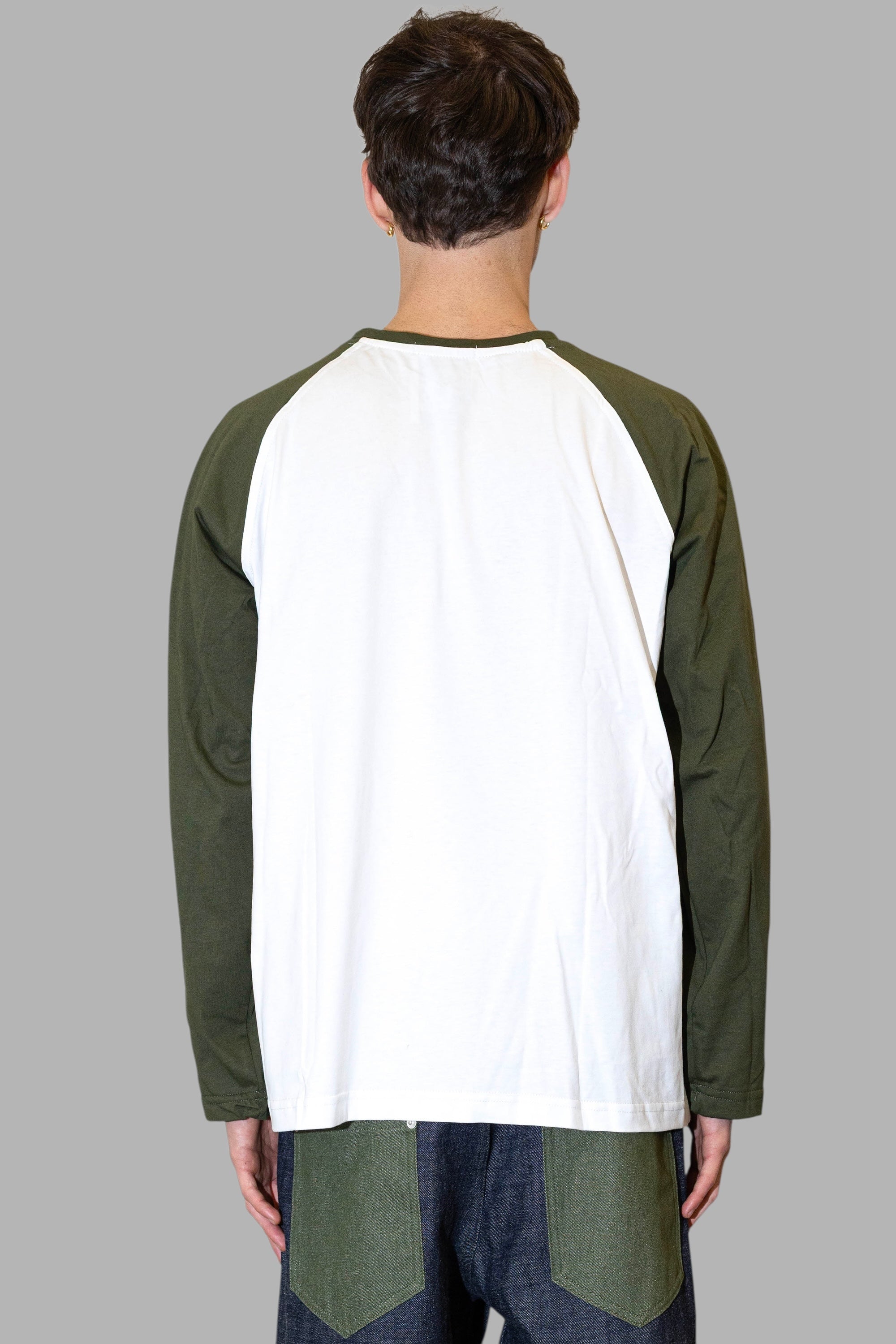 ANOTHER ONE - BASIC LONGSLEEVE- BIANCA E VERDE