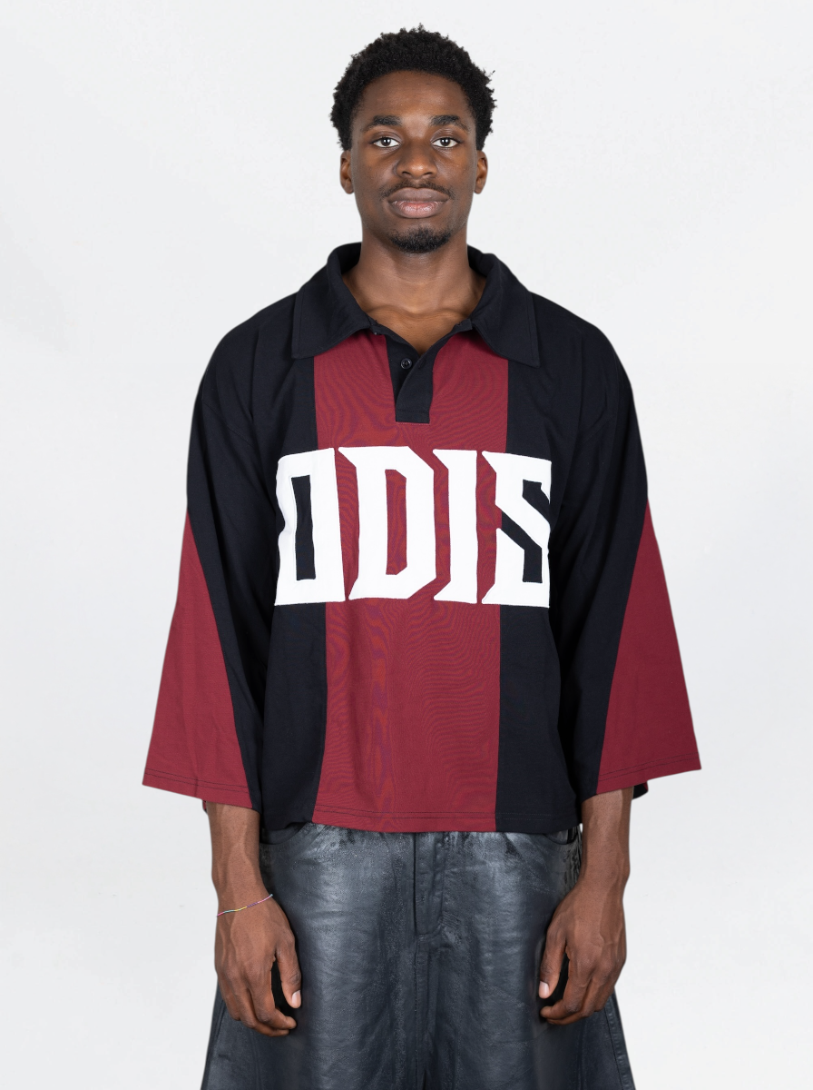 ODIS - POLO TRACKLINE L/S ROSSO NERO