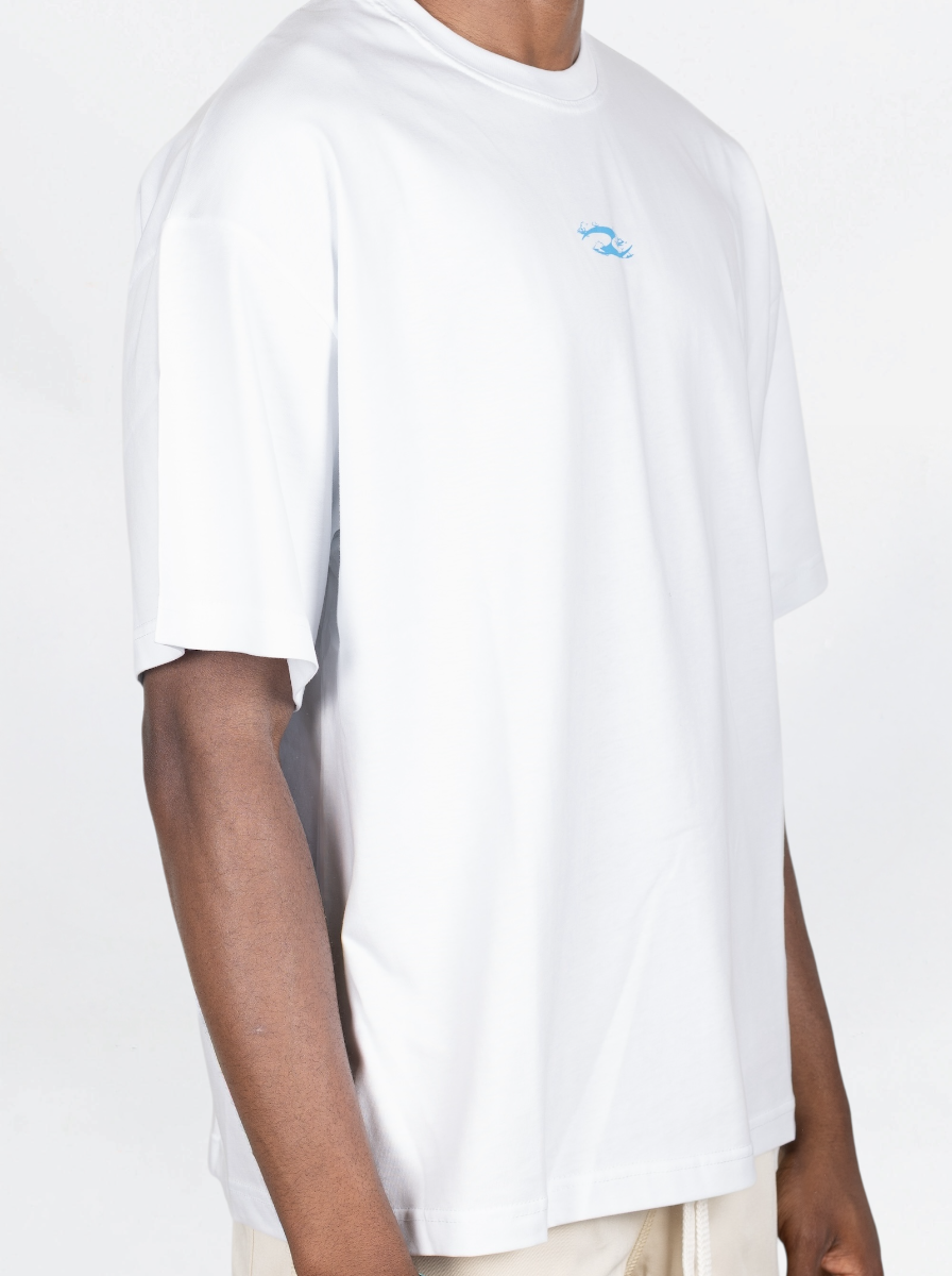 TWO SIDES - T SHIRT SOMEWHERE  BIANCO
