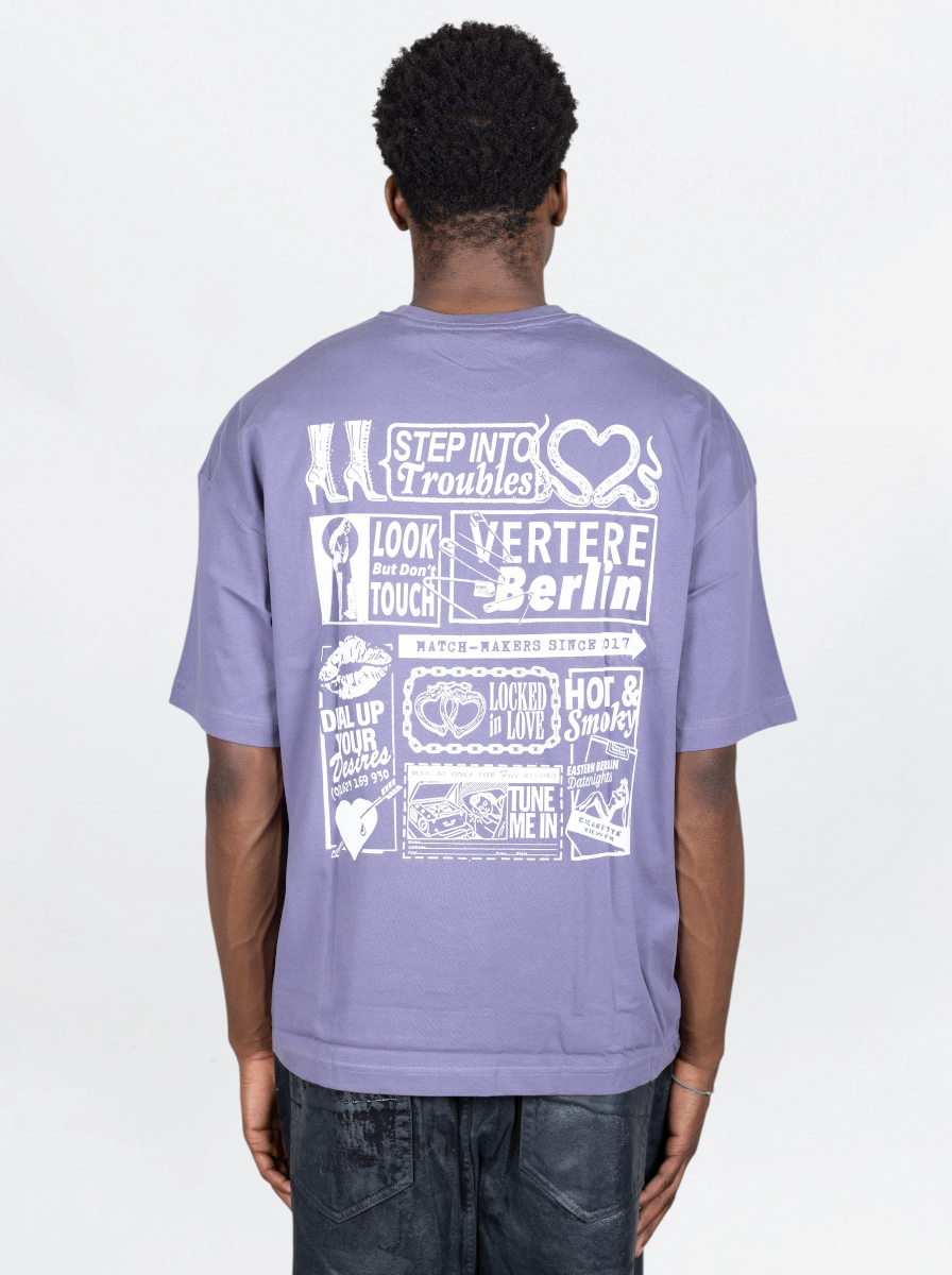 VERTERE - T SHIRT TROUBLES  LILLA