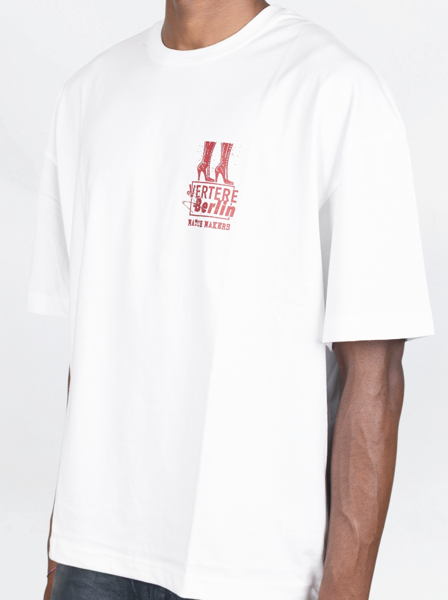VERTERE - T SHIRT TROUBLES  BIANCO