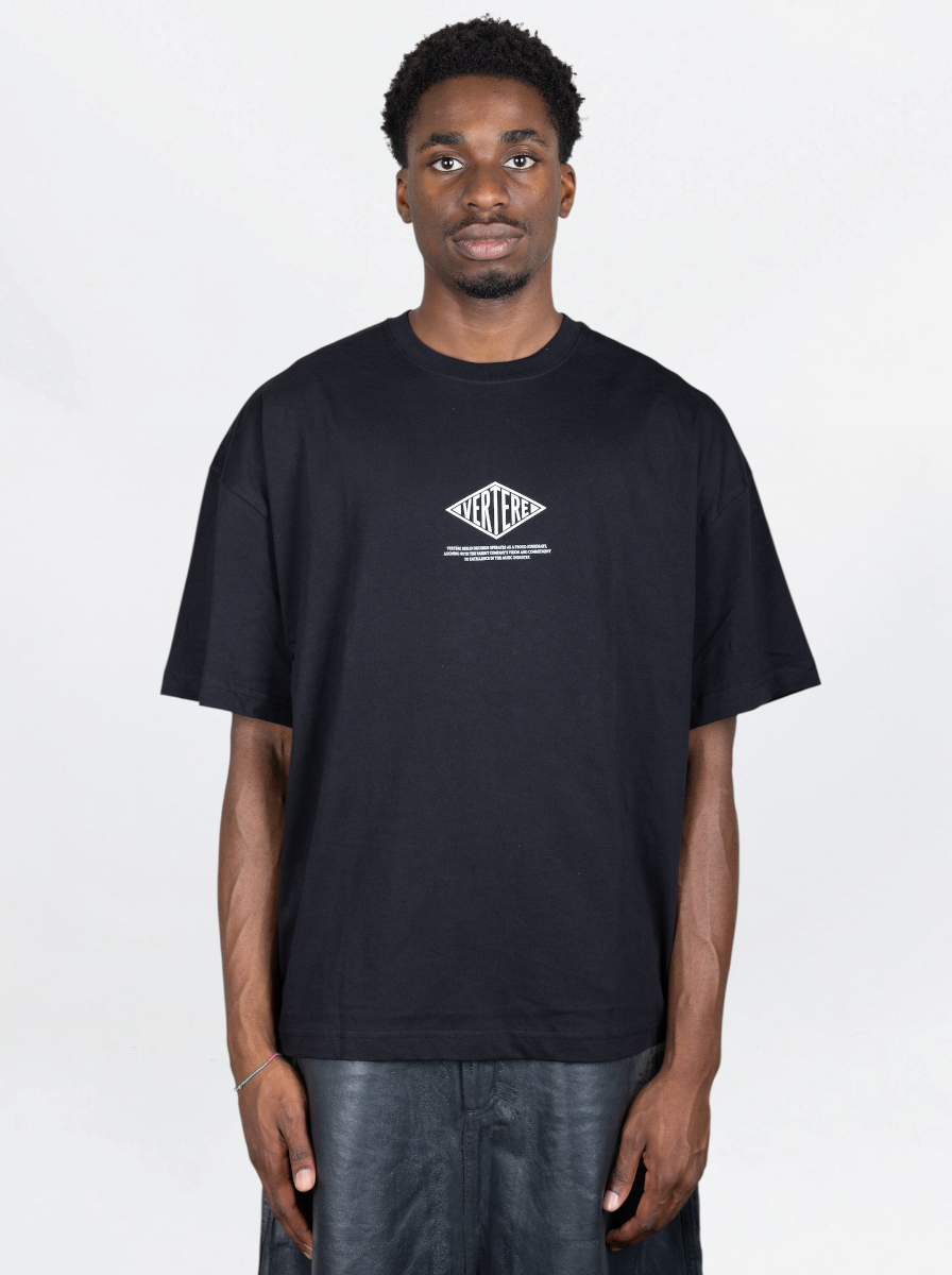 VERTERE - T SHIRT CORPORATE LOGO NERO