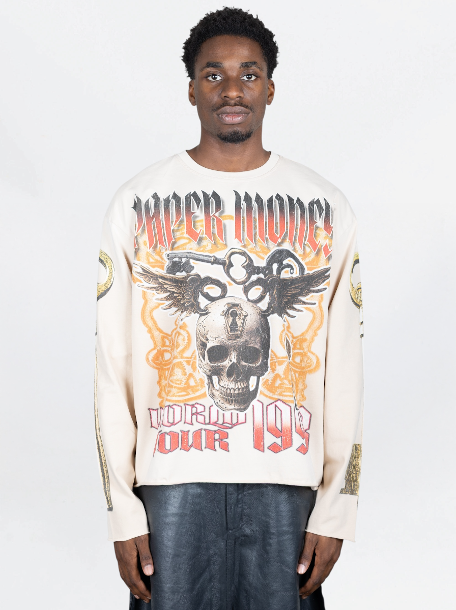 PAPER MONEY - LONGSLEEVE UNLOCKED POTENTIAL BEIGE