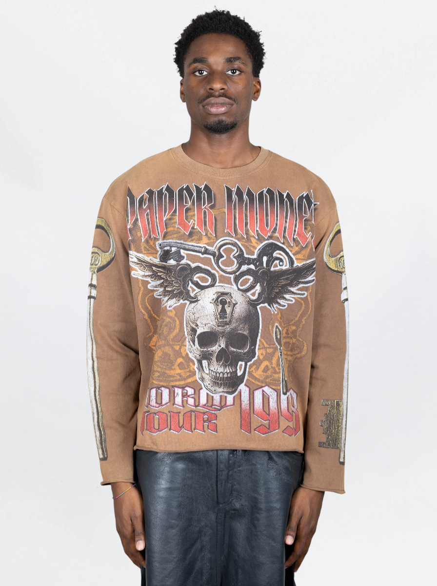 PAPER MONEY - LONGSLEEVE UNLOCKED POTENTIAL MARRONE