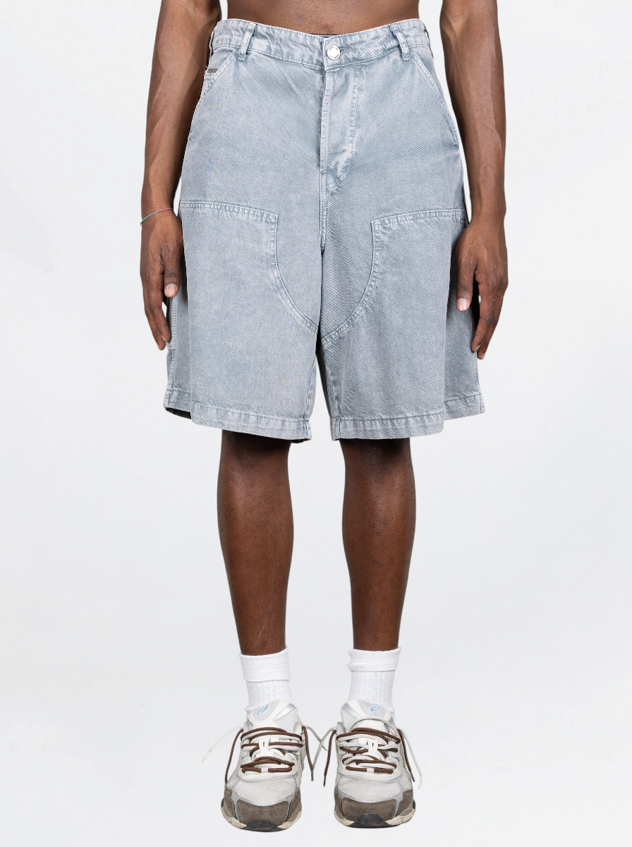 BLACK ISLAND - PANTS TEXTURE DENIM GRIGIO