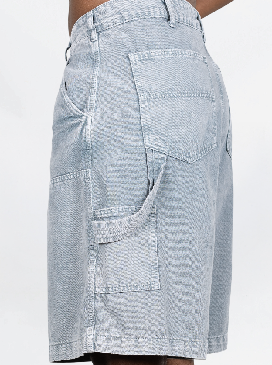BLACK ISLAND - PANTS TEXTURE DENIM GRIGIO
