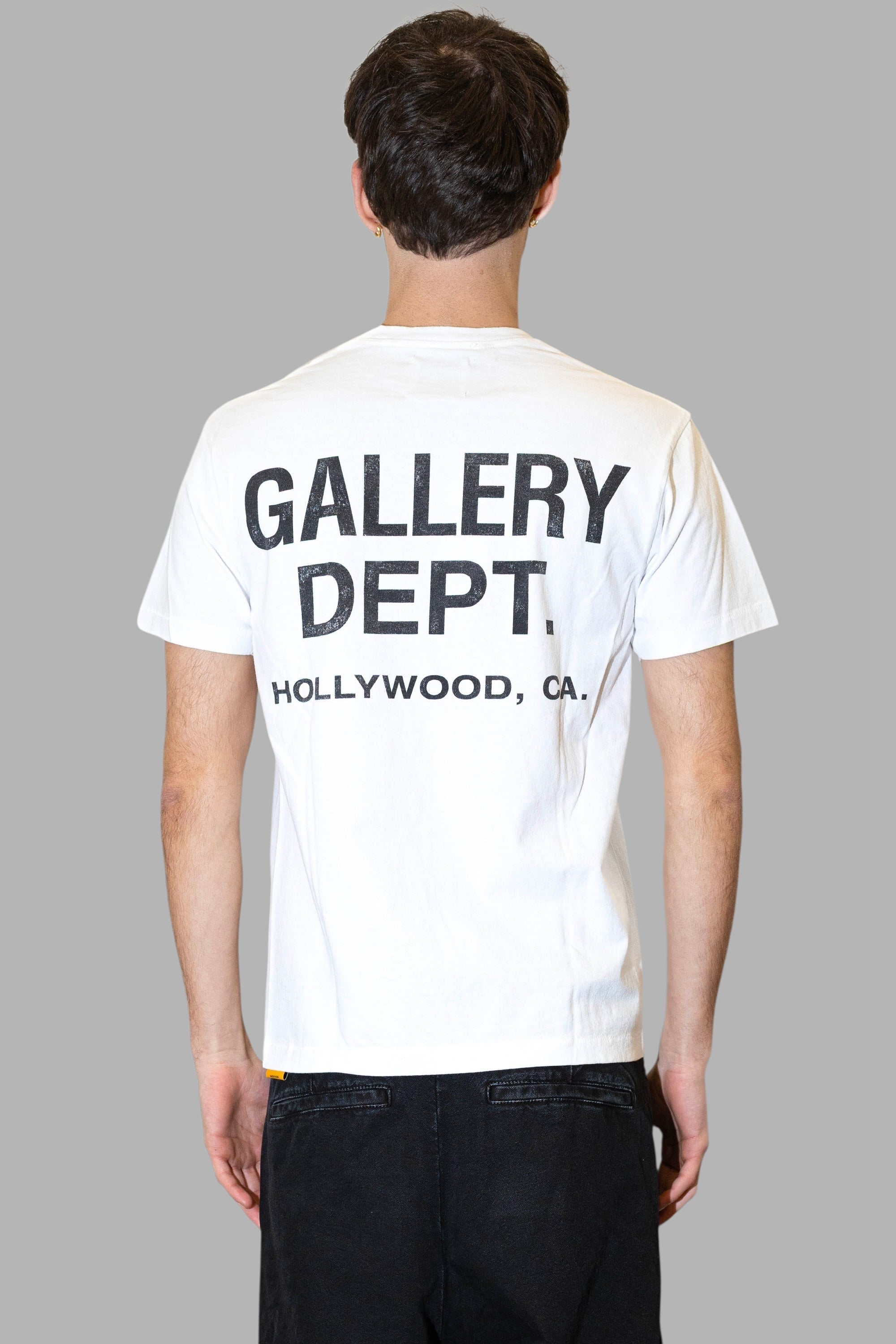 GALLERY DEPT- T-SHIRT BIANCA - LOGO NERO