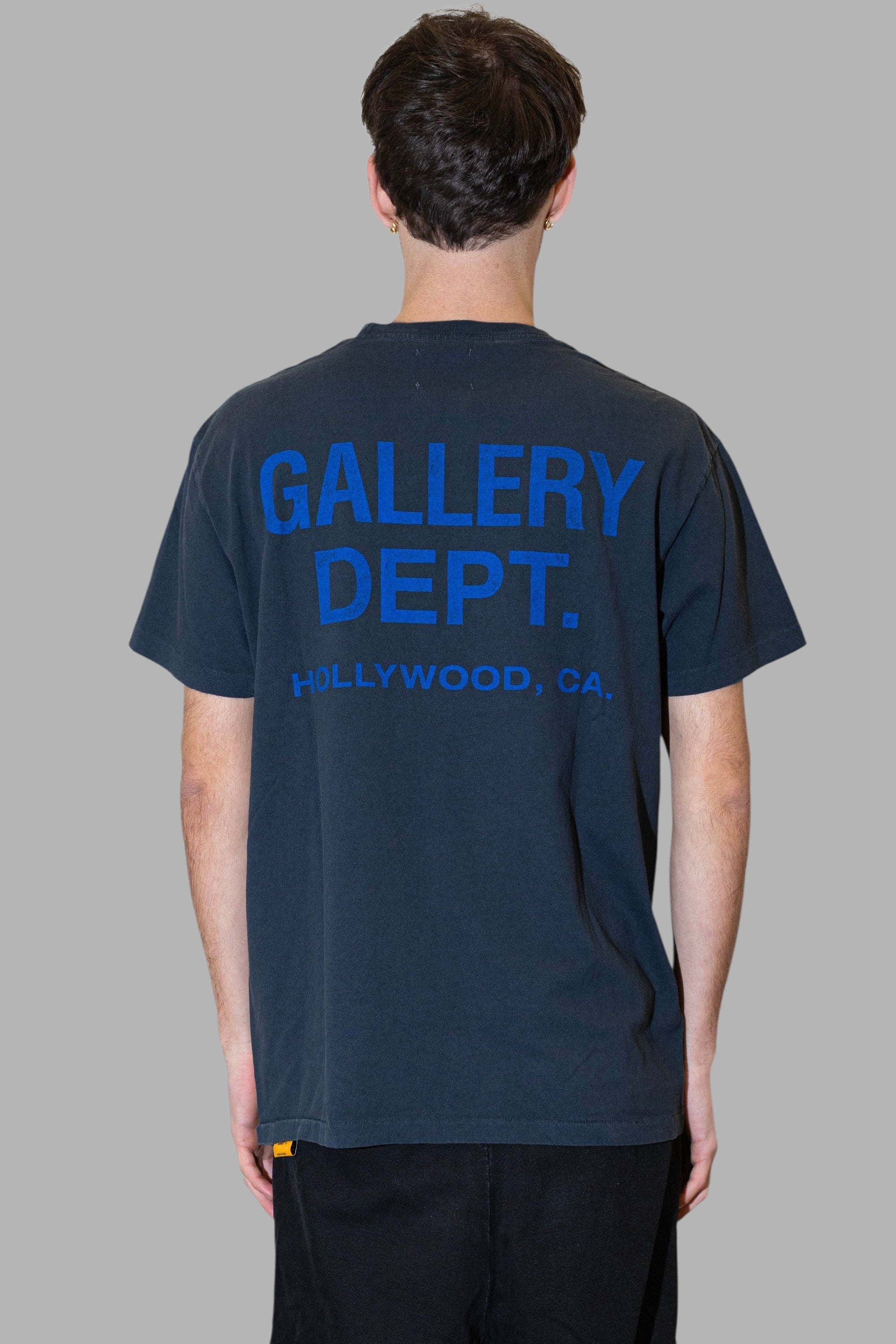 GALLERY DEPT - T-SHIRT NERA - LOGO BLU