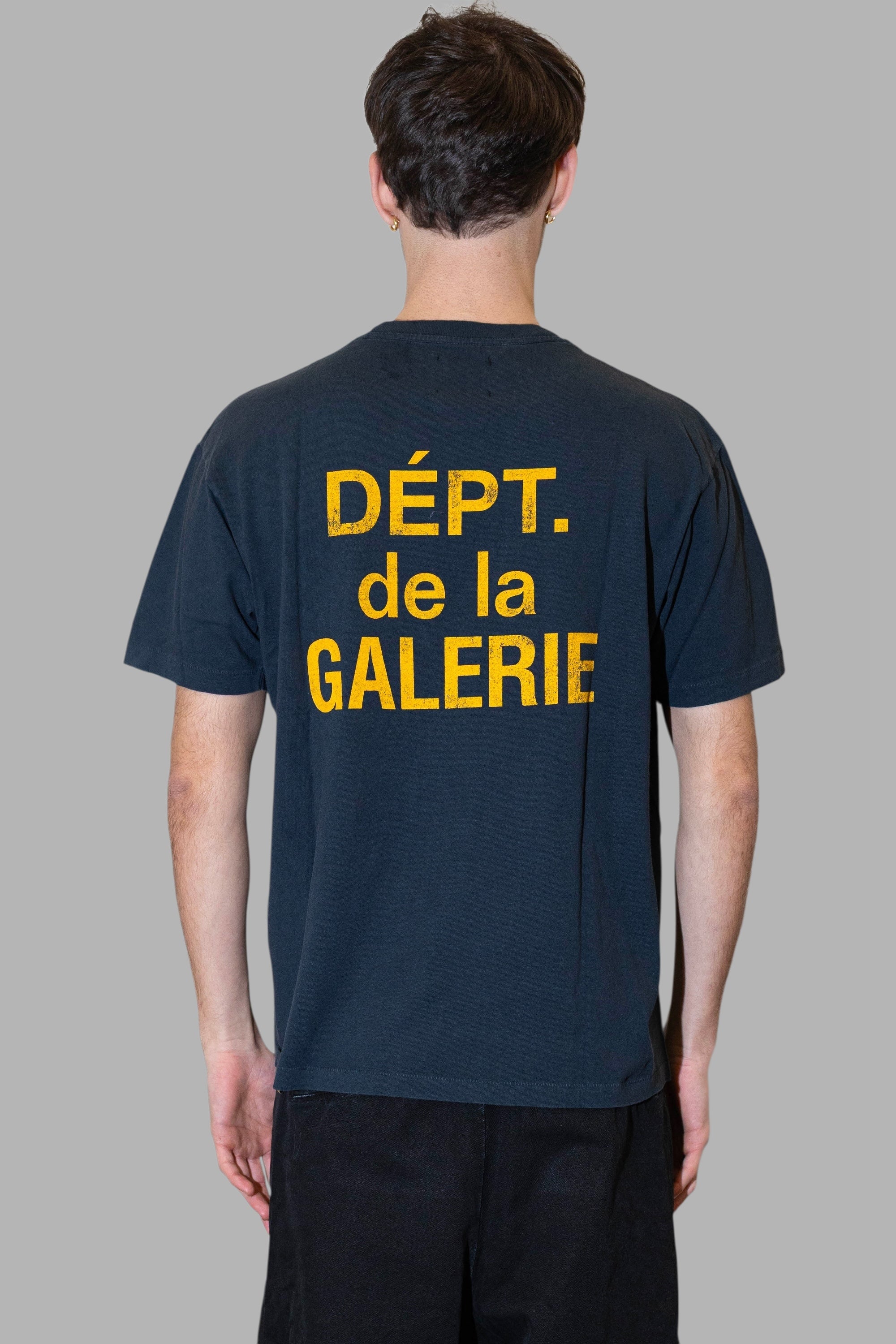 T-SHIRT GALLERY DEPT LOGO  NERO GIALLO