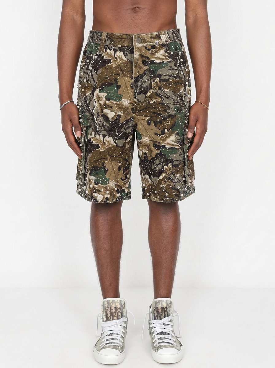 PAPER MONEY - SHORTS PEARL CRYSTAL NEW CAMO